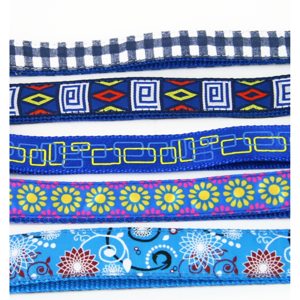 Akinu obojek nylon BASIC modrý 2x45-55cm Obrázek