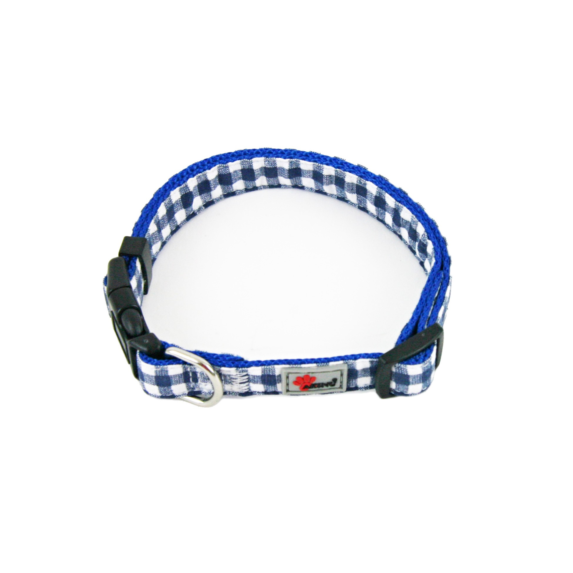 Akinu obojek nylon BASIC modrý 2x45-55cm Obrázek