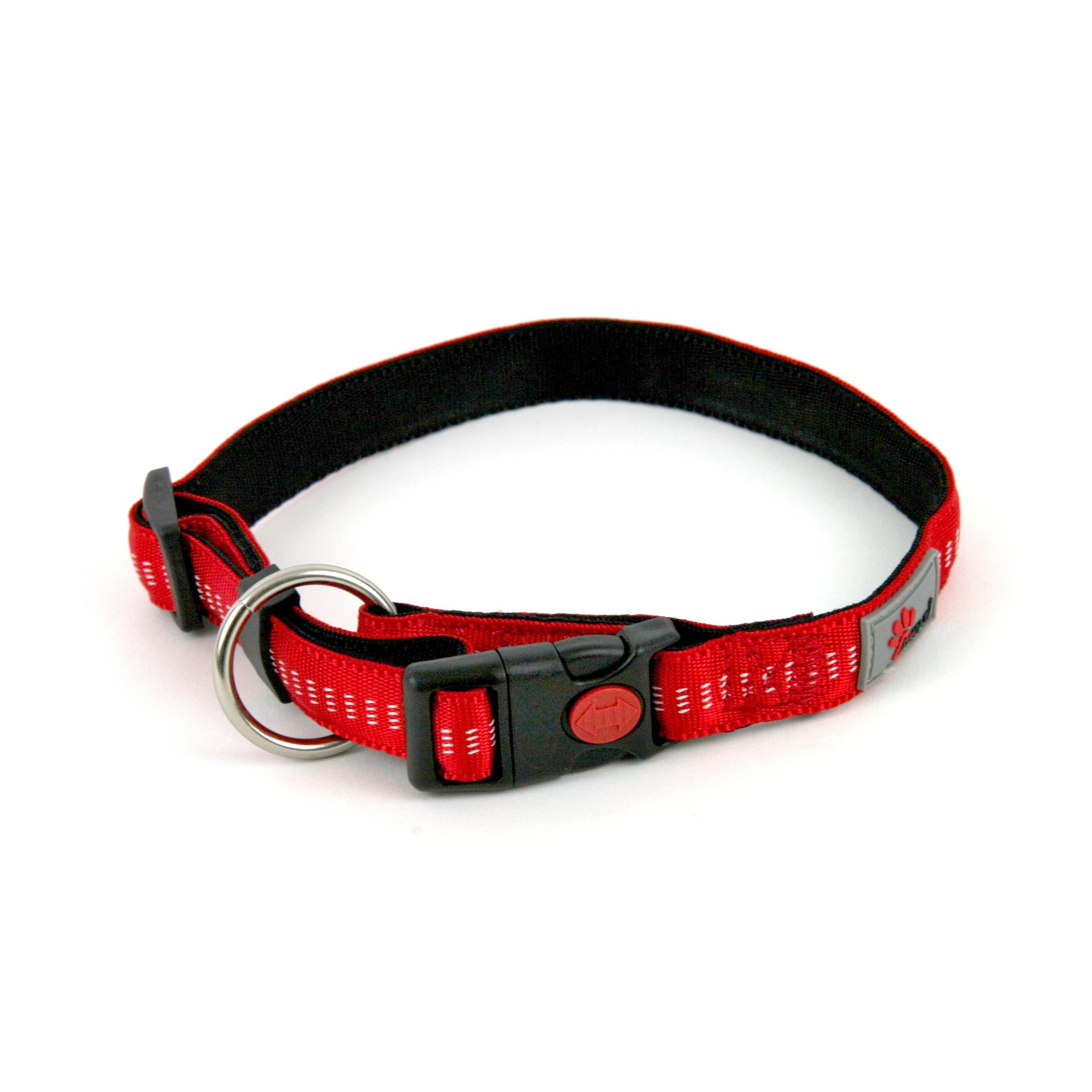 Akinu obojek nylon/neopren červený 2,5x47-62cm Obrázek