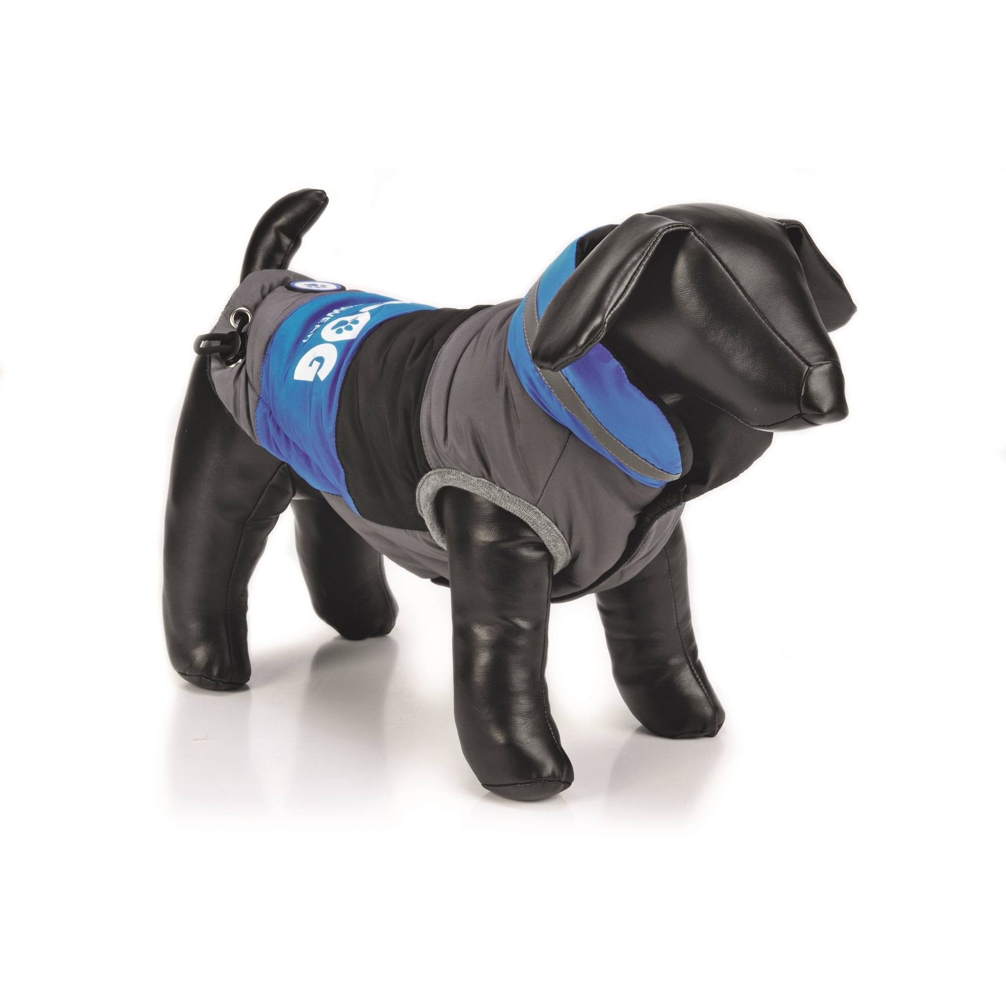 Beeztees zimní bunda OUTDOG modrá 40cm Obrázek