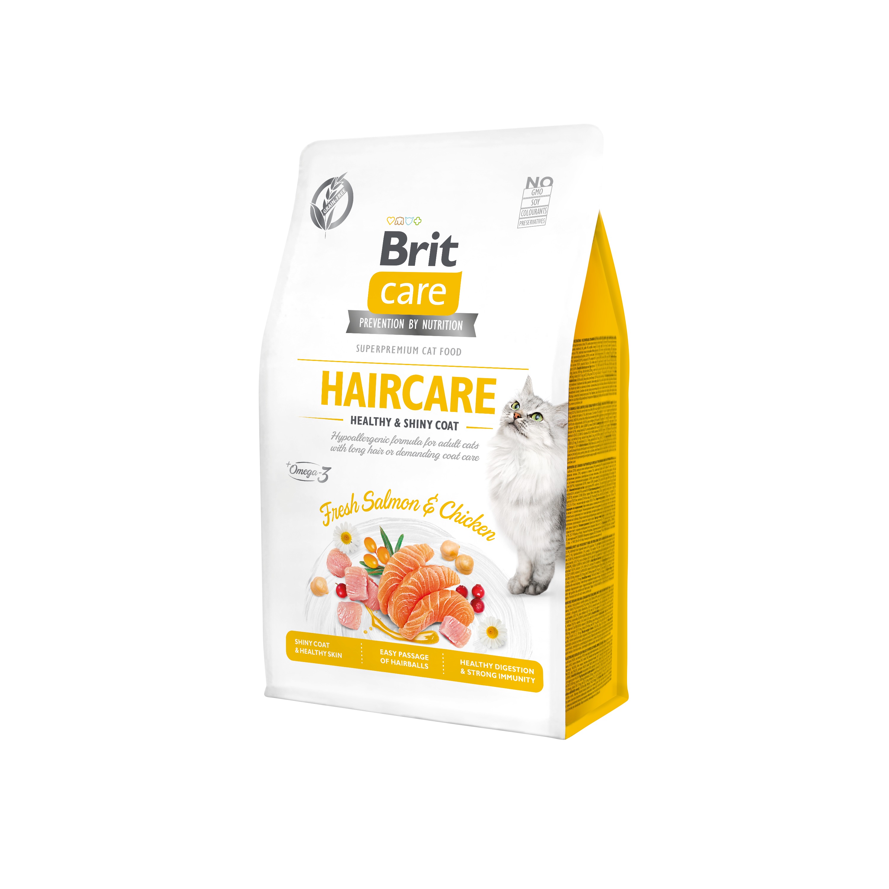 Brit Care Cat GF Haircare Healthy&Shiny Coat 0,4kg Obrázek