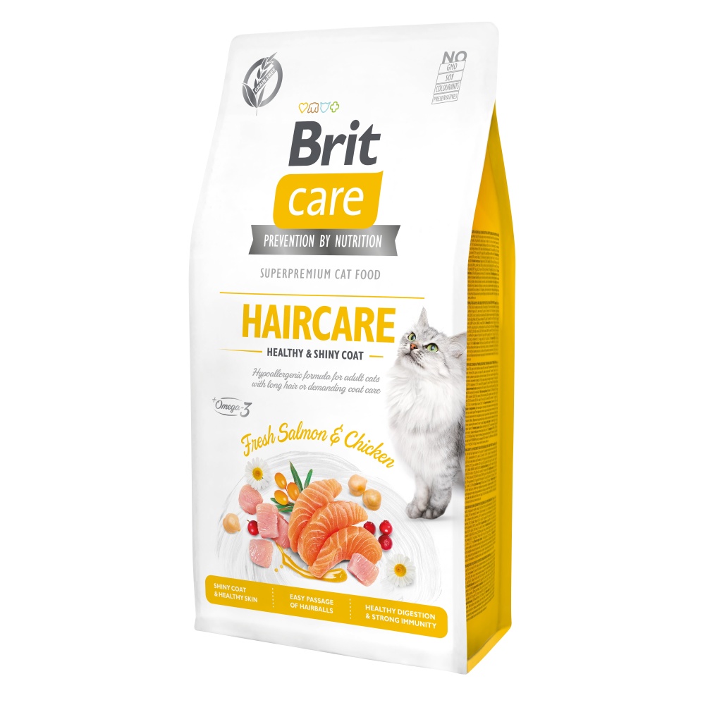 Brit Care Cat GF Haircare Healthy&Shiny Coat 7kg Obrázek