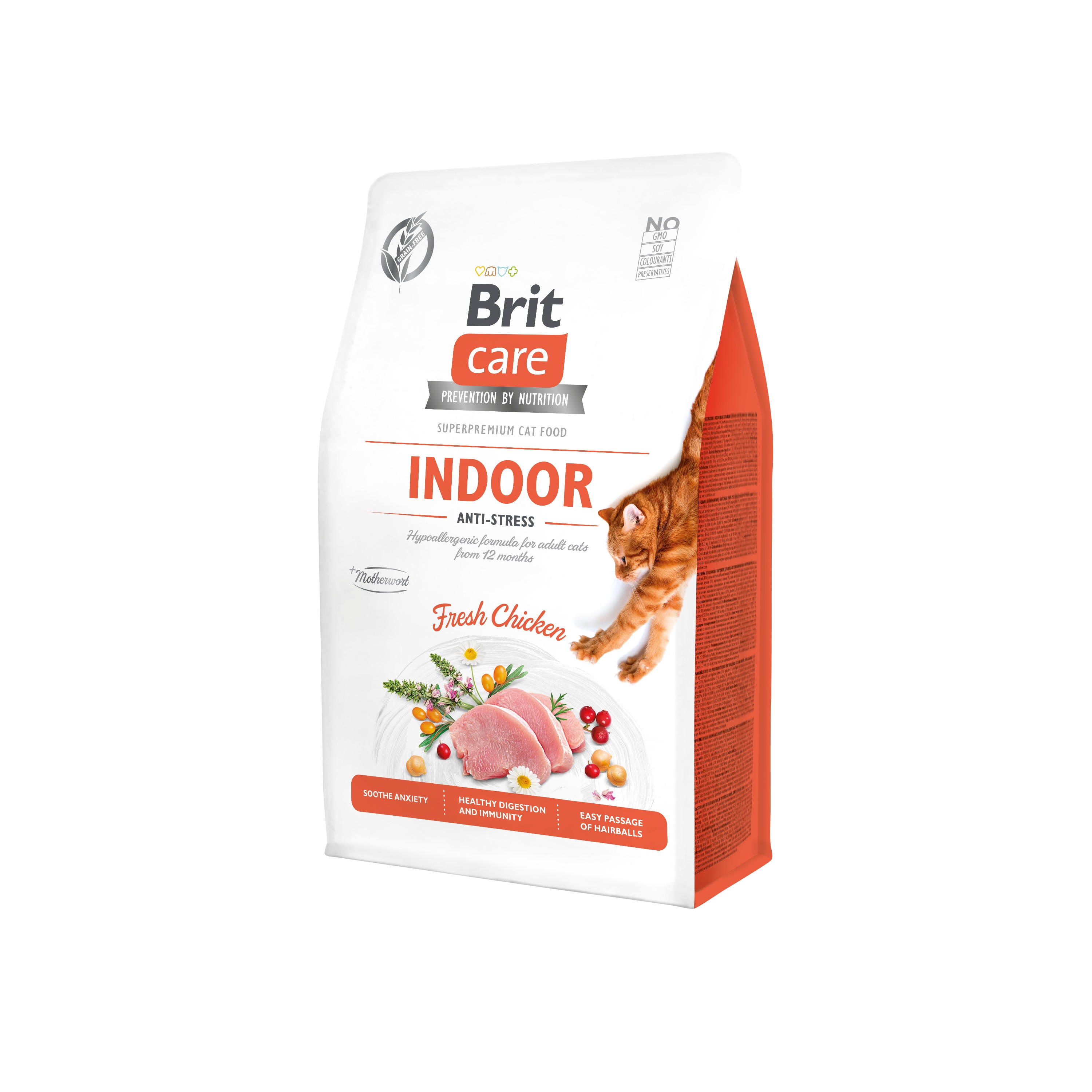 Brit Care Cat GF Indoor Anti-stress, 0,4kg Obrázek