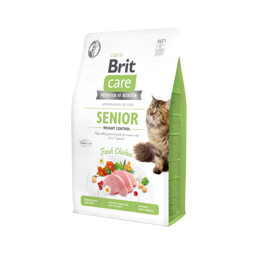 Brit Care Cat GF Senior Weight Control 2kg Obrázek