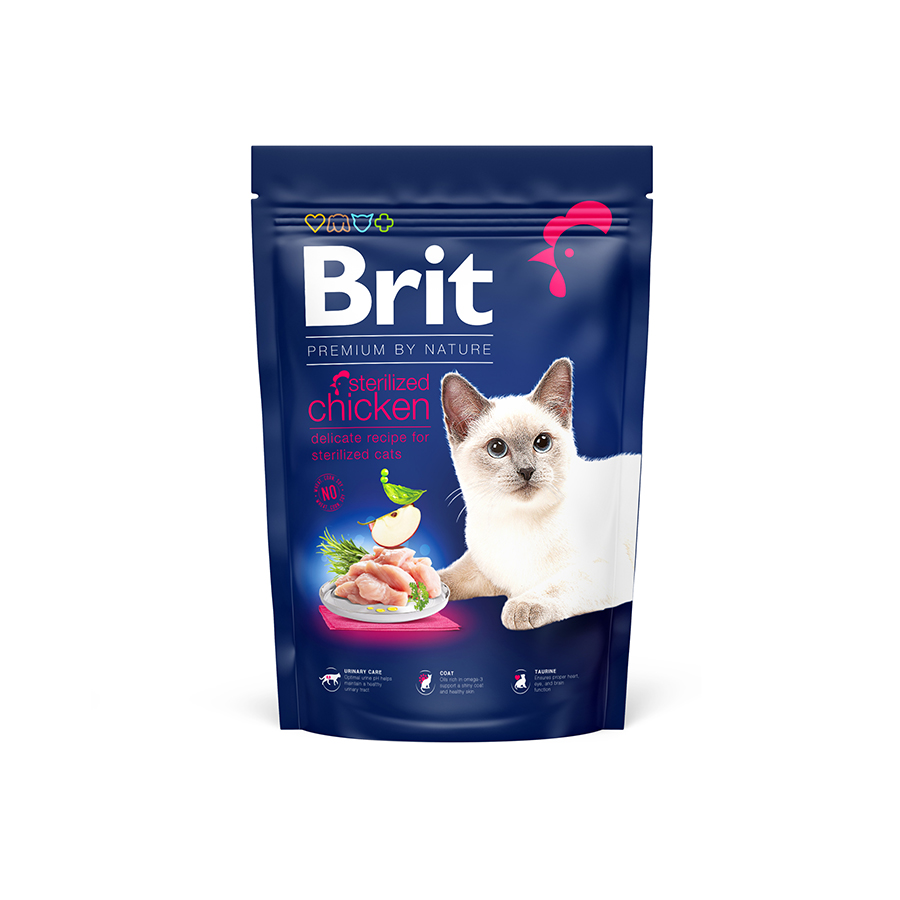 Brit Premium Cat by Nature Sterilized Chicken 1,5kg Obrázek