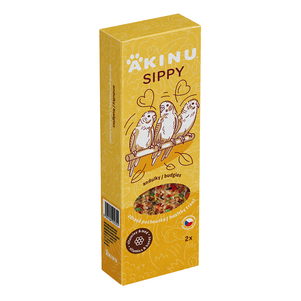 Sippy tyč pro andulky vitamínovo-medová  2ks Obrázek