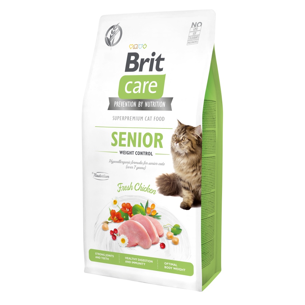 Brit Care Cat GF Senior Weight Control 7kg Obrázek