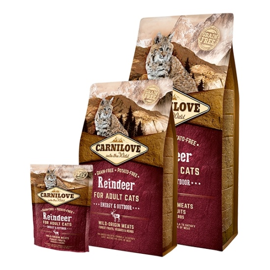 Carnilove Cat Reindeer for Adult Energy & Outdoor 2kg Obrázek