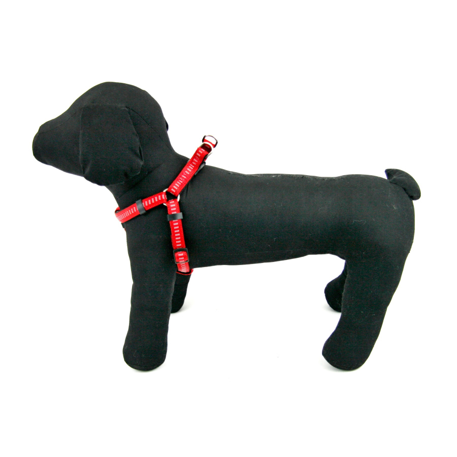 Akinu postroj nylon/neopren červený 2x50-65cm Obrázek