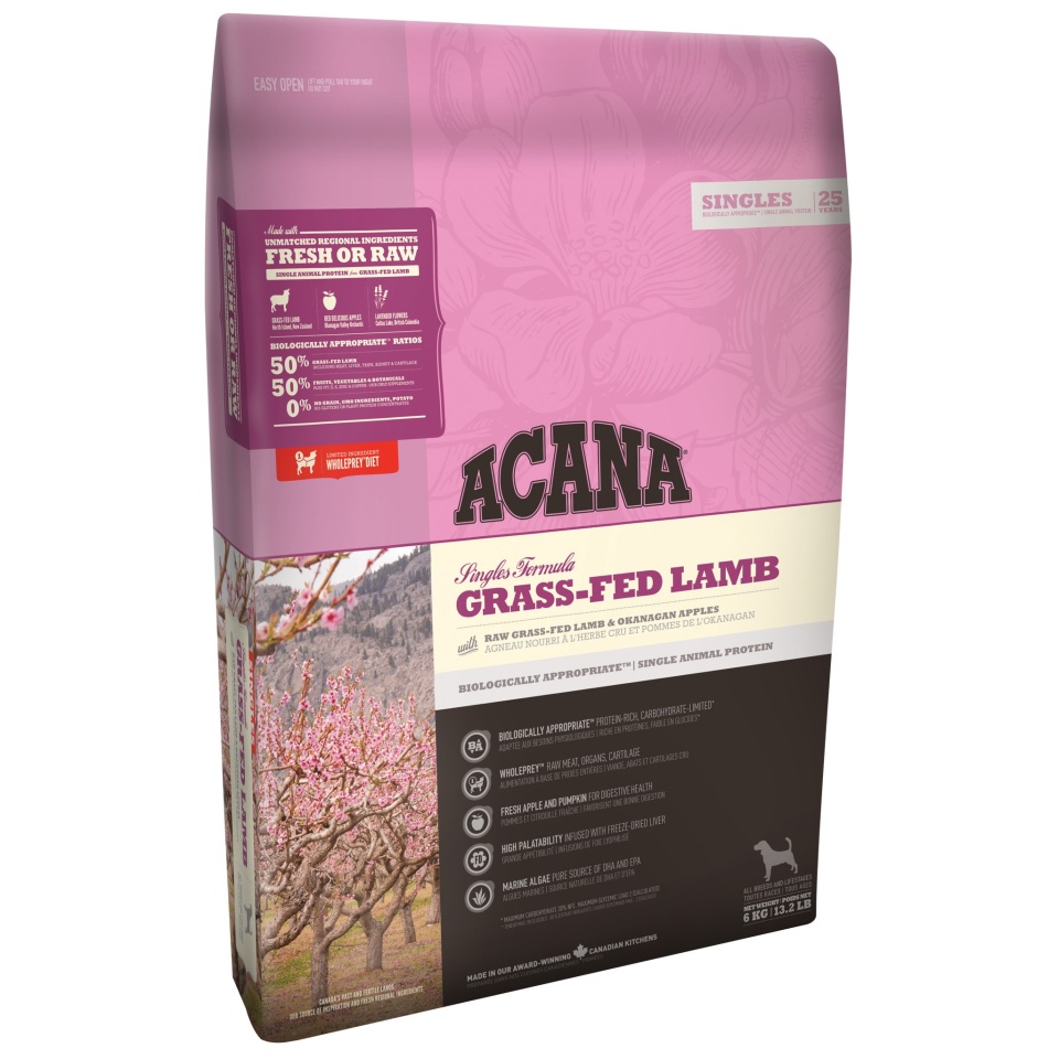 Acana Dog Grass-Fed Lamb  Singles 11,4kg Obrázek