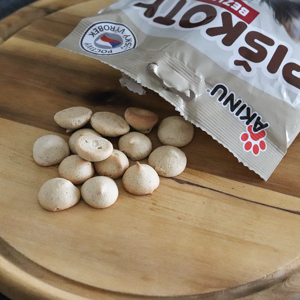 Akinu Piškoty bezlepkové mini pro psy 120g Obrázek