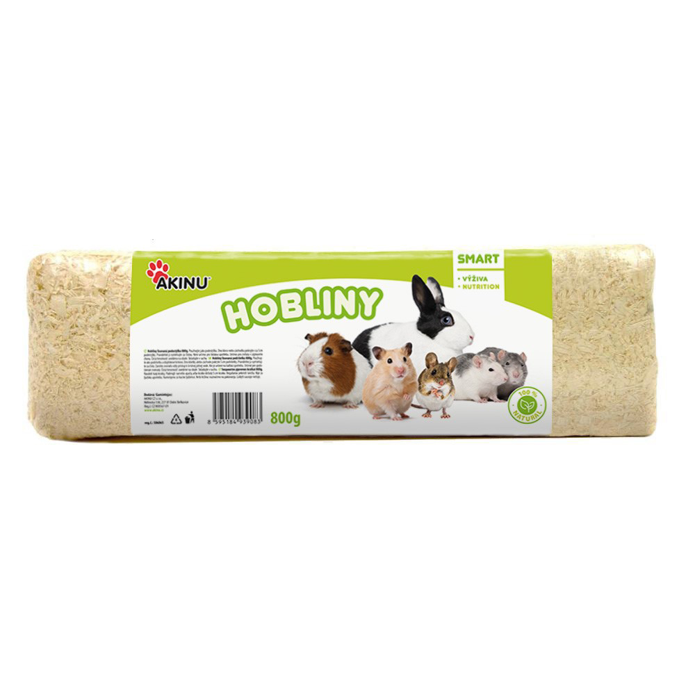 Akinu hobliny pro hlodavce 800g Obrázek