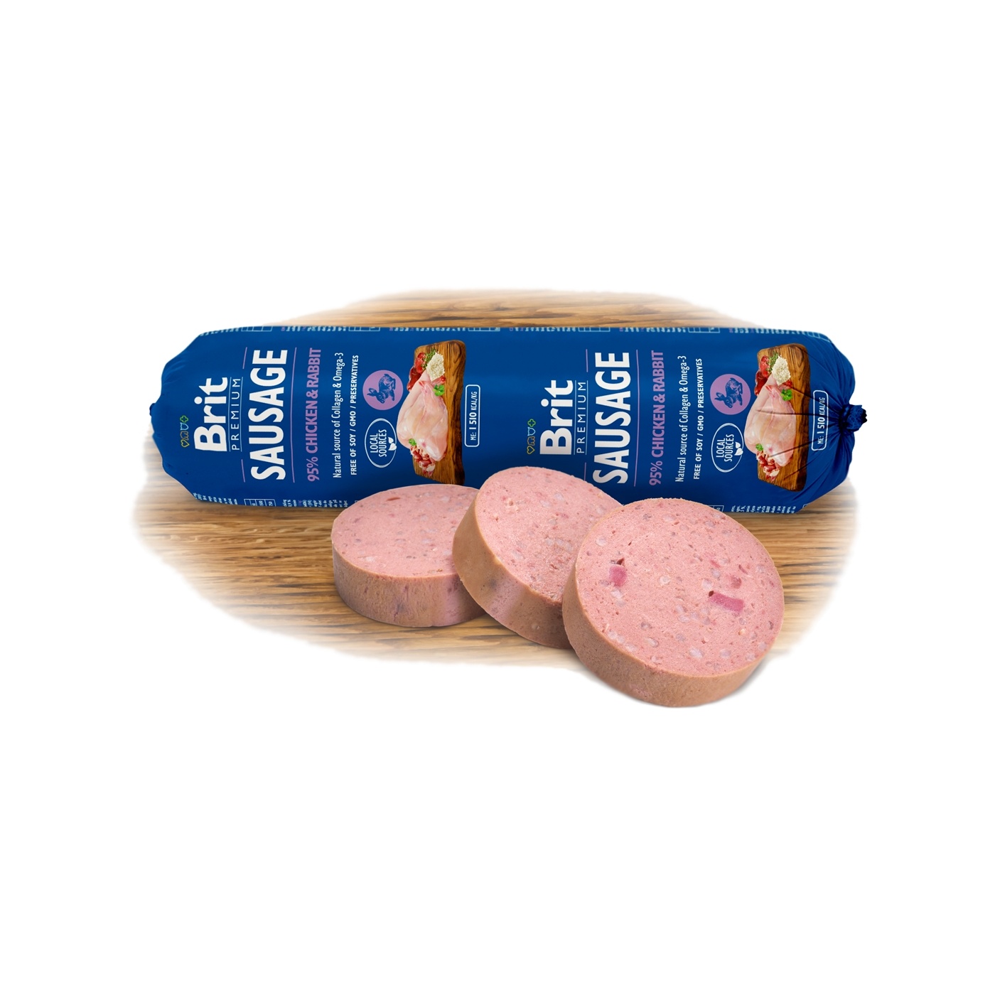 Brit Sausage Chicken & Rabbit 800g New + Množstevní sleva Obrázek