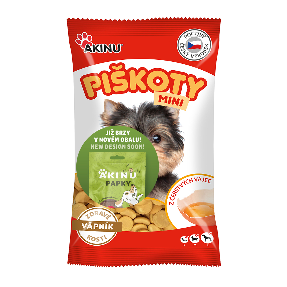 Akinu Piškoty mini s vápníkem 120g Obrázek