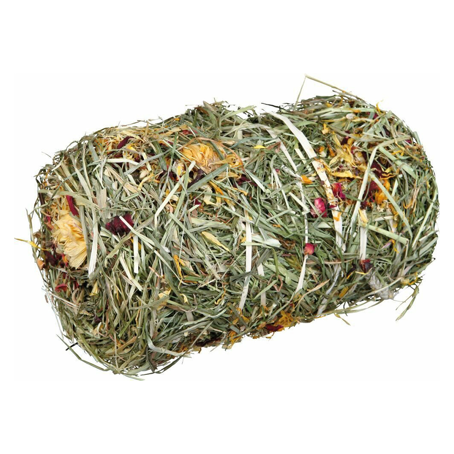 Trixie Natur Snack -přírodní váleček ze sena s květy pro hlodavce 200g Obrázek