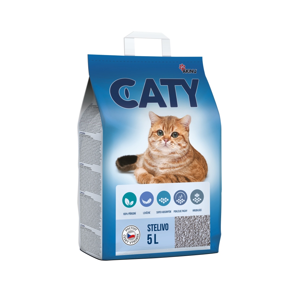 Caty křemelinové stelivo pro kočky 5 l Obrázek