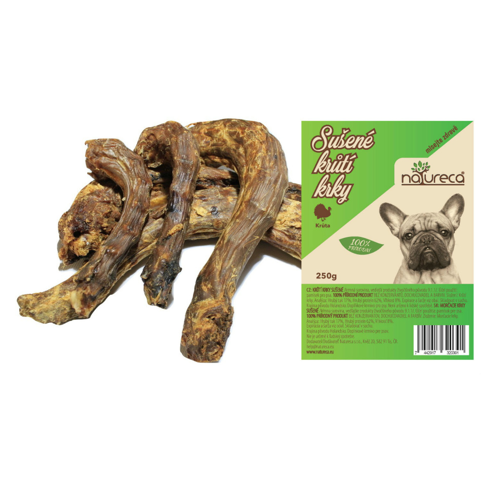 NATURECA pochoutka Krůtí krky sušené 250g Obrázek