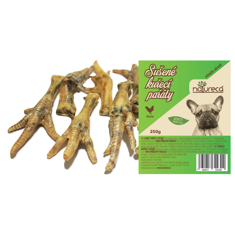 NATURECA pochoutka Kuřecí pařáty sušené 250g Obrázek