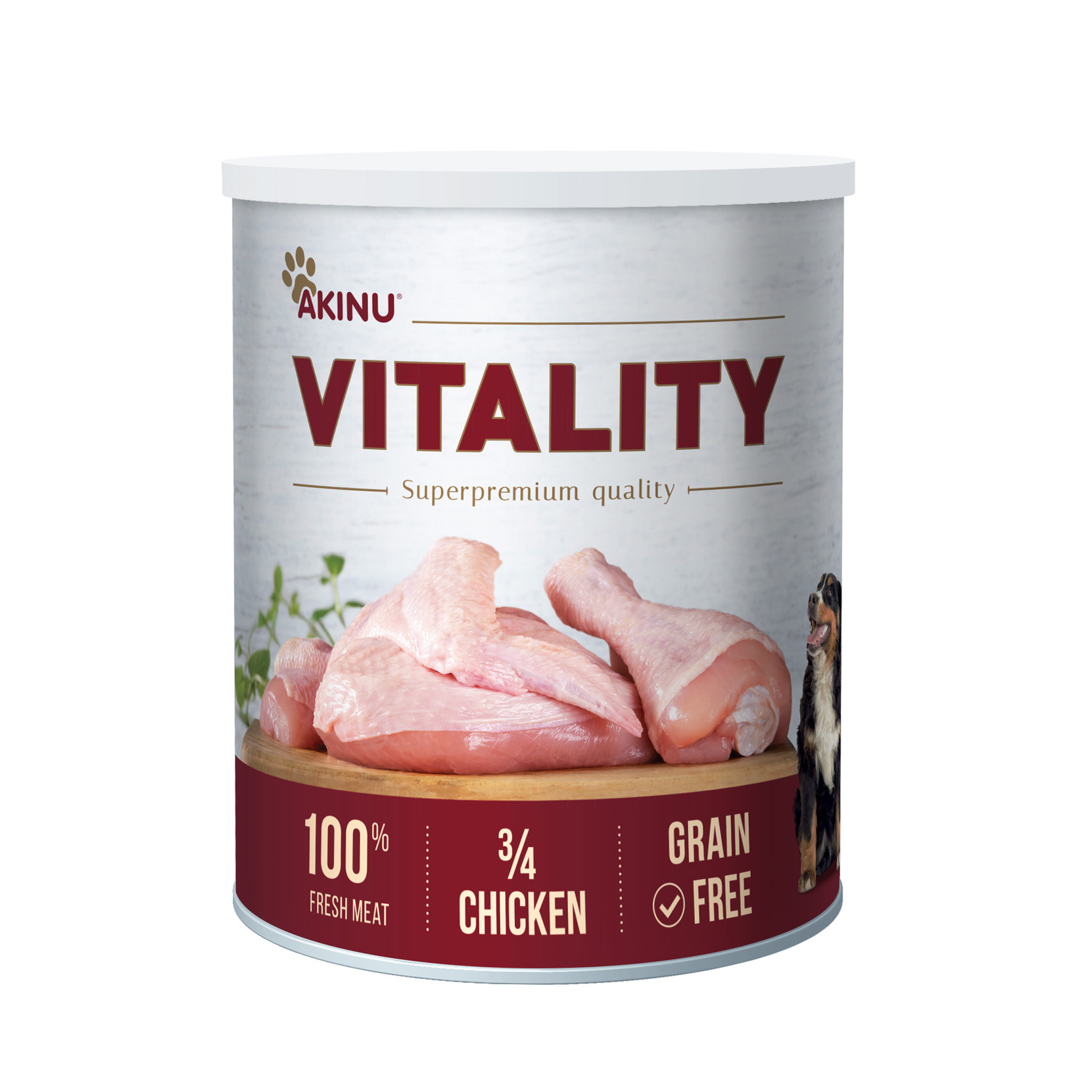 Akinu VITALITY 3/4 kuřete pro psy 800 g Obrázek