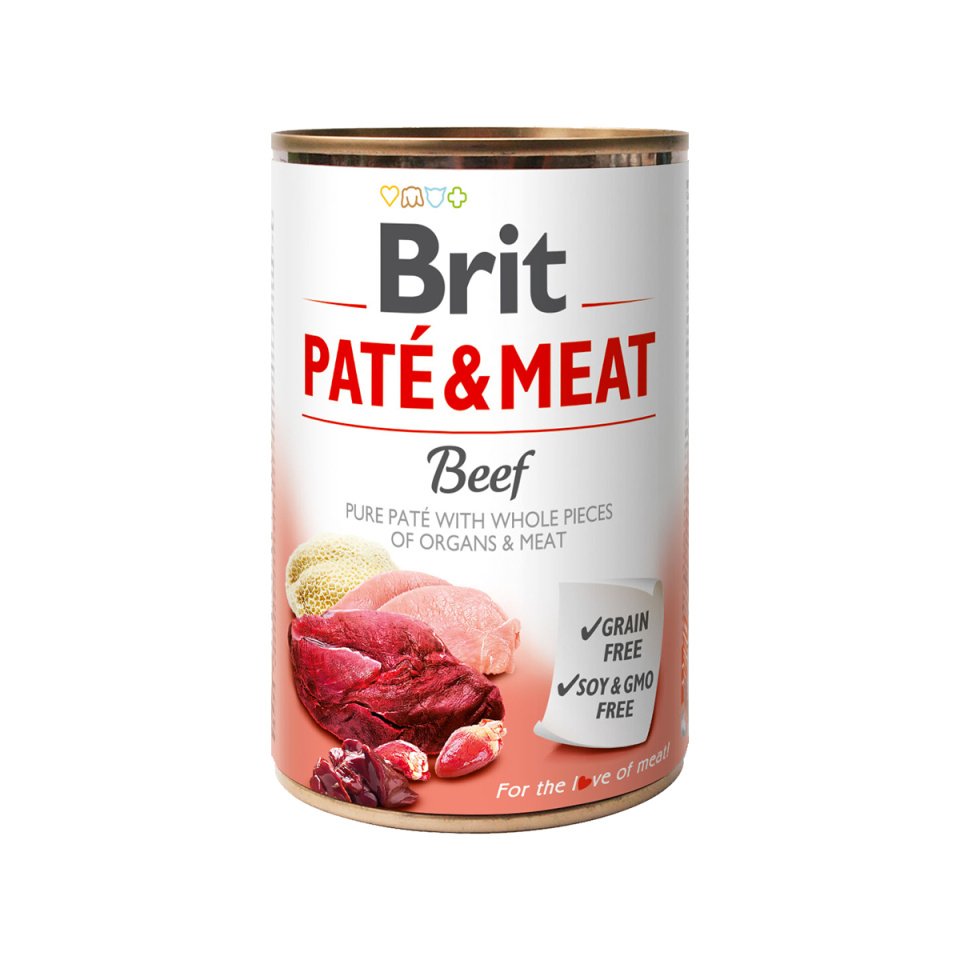 Brit Dog konz Paté & Meat Beef 400g + Množstevní sleva Obrázek