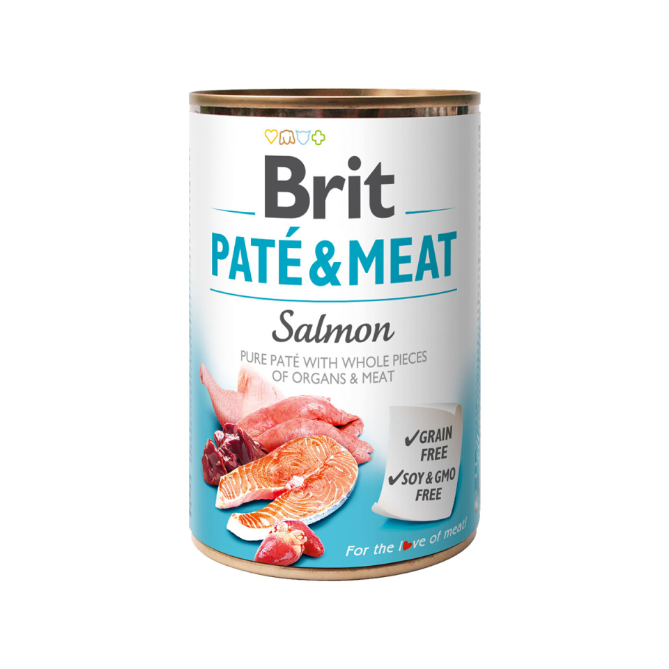 Brit Care Brit Dog konz Paté & Meat Salmon 400g Obrázek