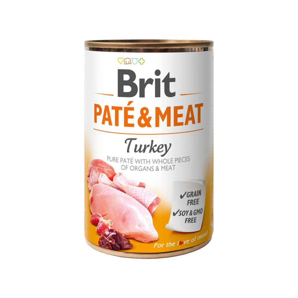 Brit Dog konz Paté & Meat Turkey 400g + Množstevní sleva Obrázek