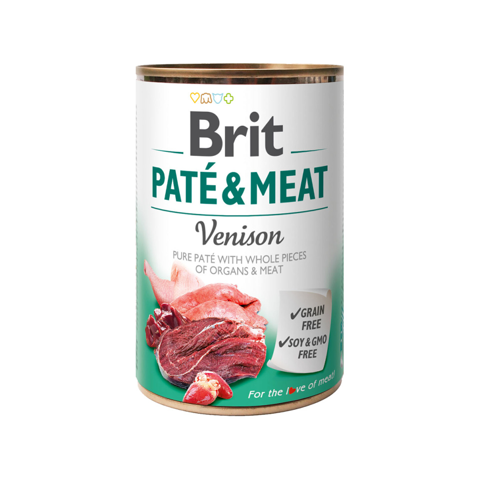 Brit Dog konz Paté & Meat Venison 400g + Množstevní sleva Obrázek