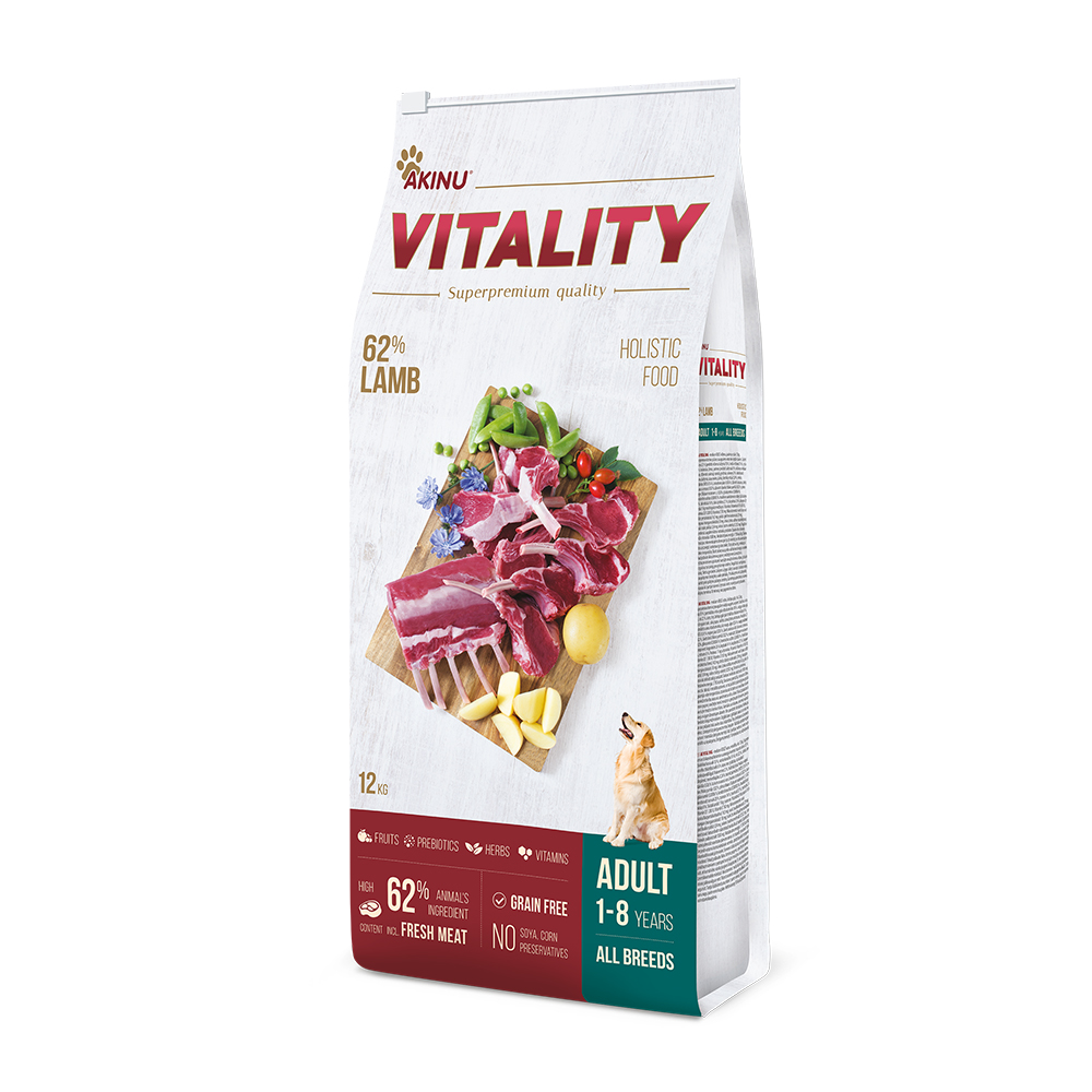 Akinu VITALITY dog adult hypoallergic lamb 12kg Obrázek