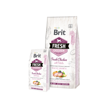 Brit Fresh Dog Chicken&Potato Puppy Healthy Growth 12kg Obrázek