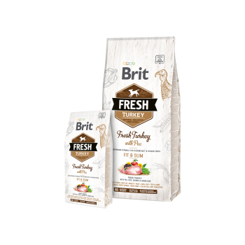 Brit Fresh Dog Turkey & Pea Light Fit & Slim 2,5kg Obrázek