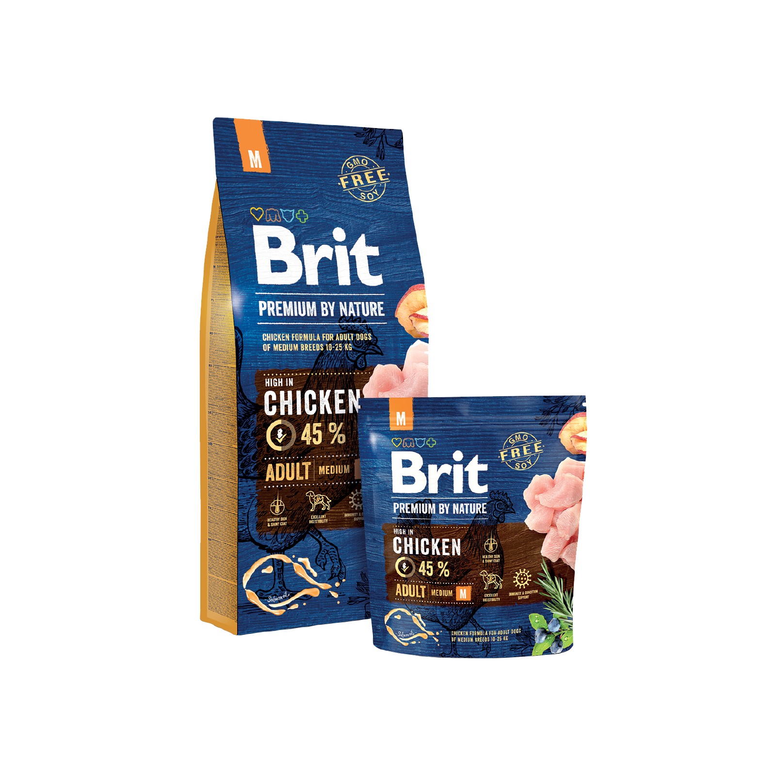 Brit Premium Dog by Nature Adult M 15kg Obrázek