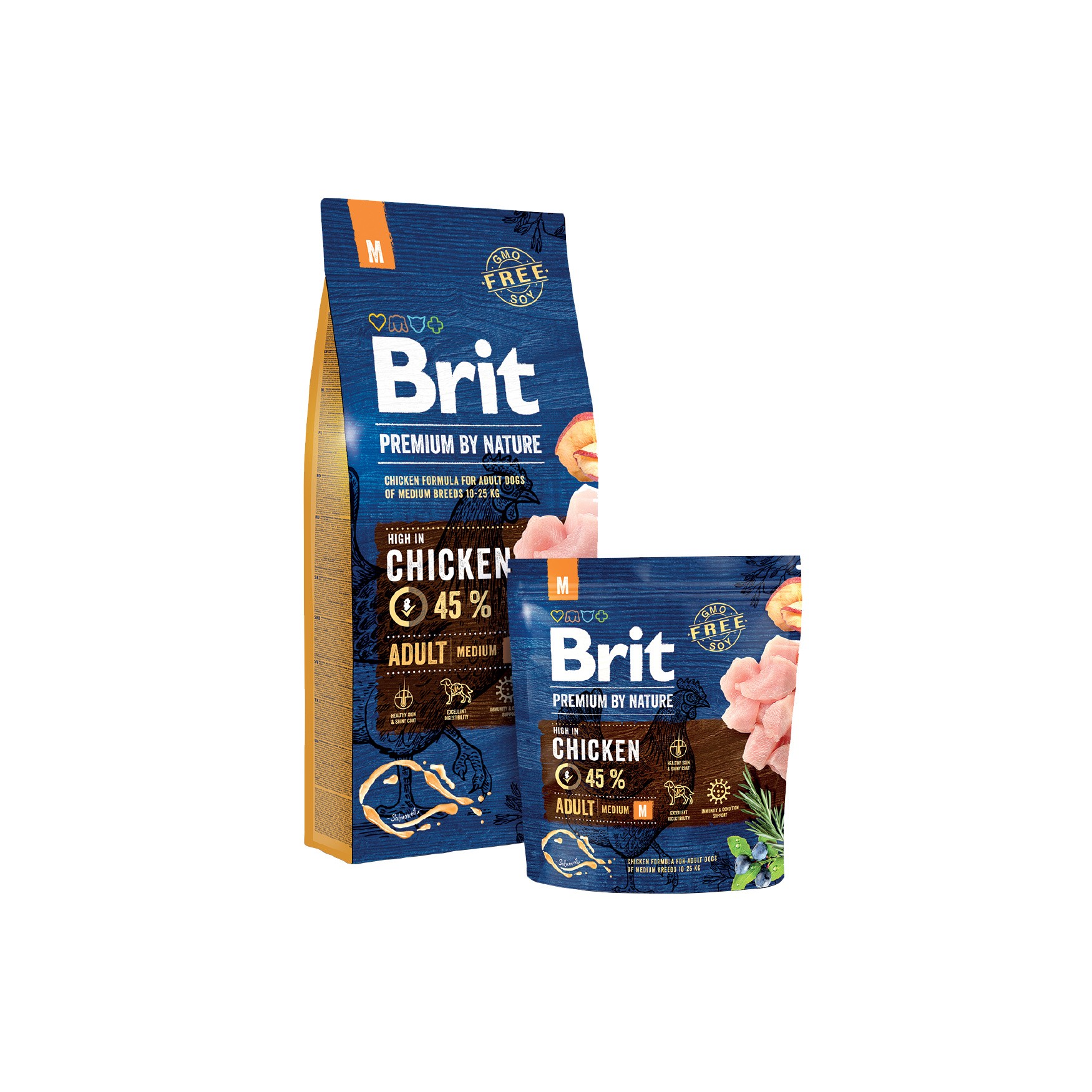 Brit Premium Dog by Nature Adult M 1kg Obrázek