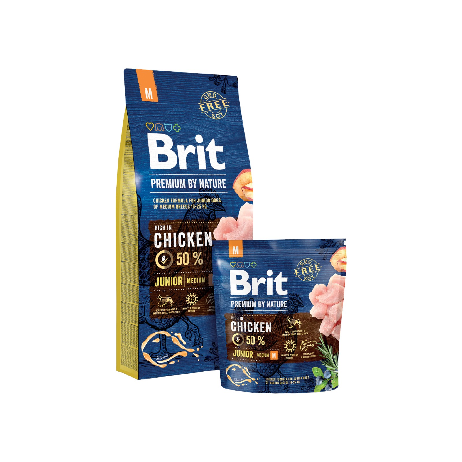 Brit Premium Dog by Nature Junior M 15kg Obrázek