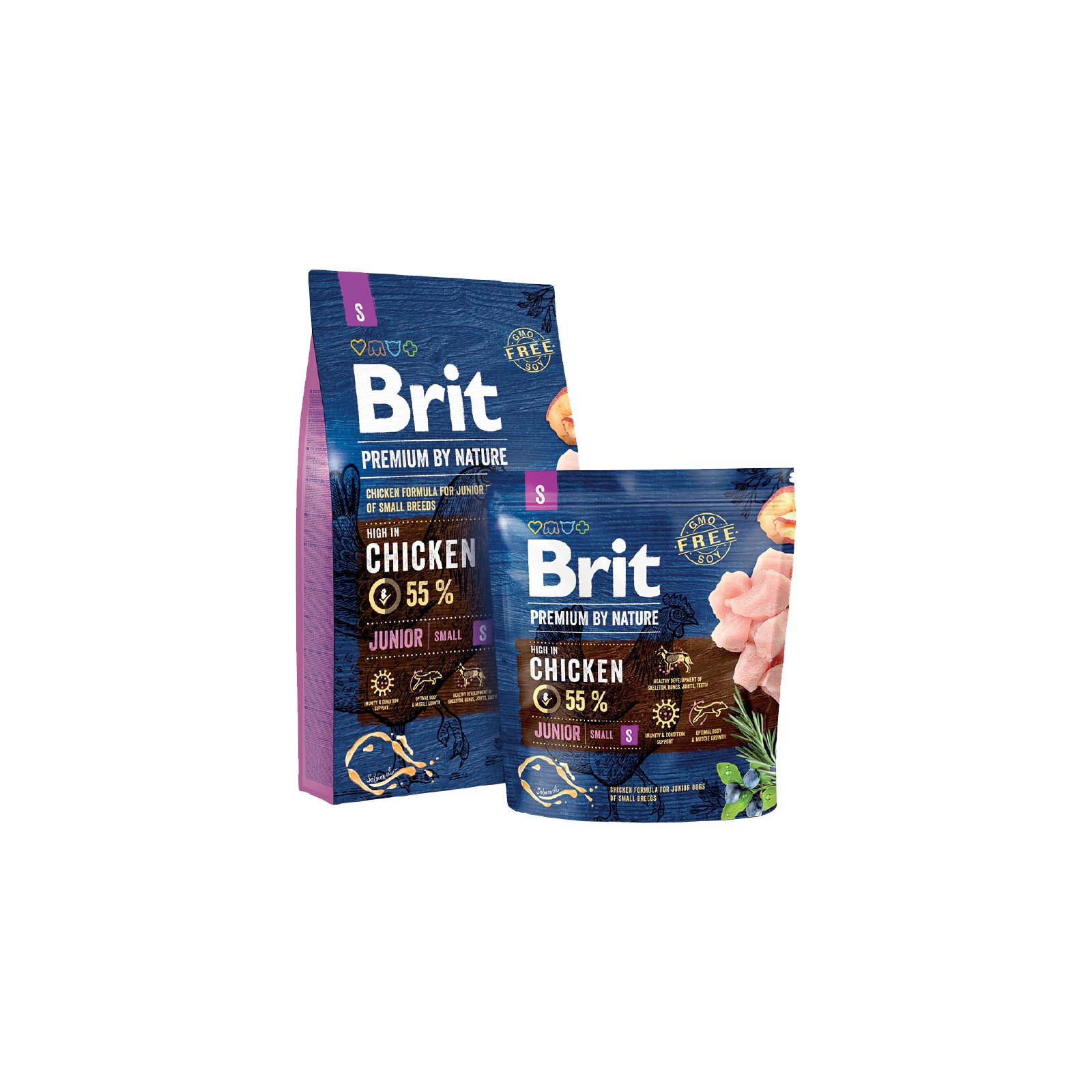 Brit Premium Dog by Nature Junior S 3kg Obrázek