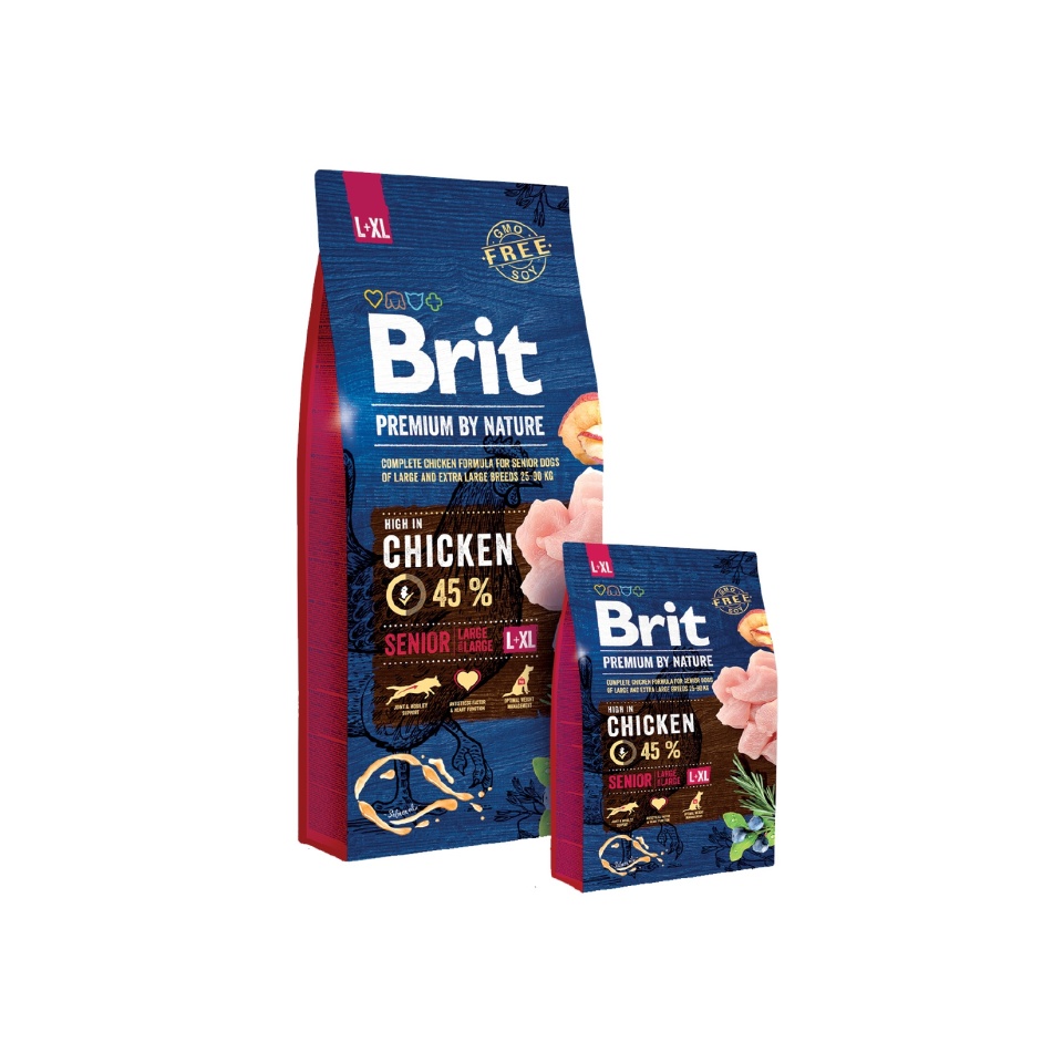 Brit Premium Dog by Nature Senior L+XL 3kg Obrázek