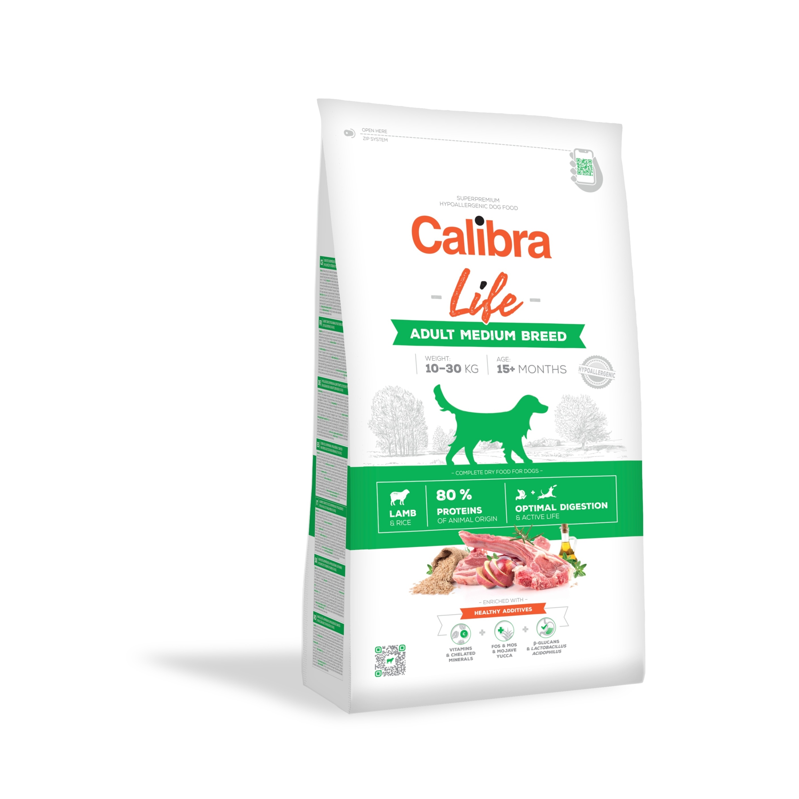 Calibra Dog Life Adult Medium Breed Lamb 2,5 kg Obrázek