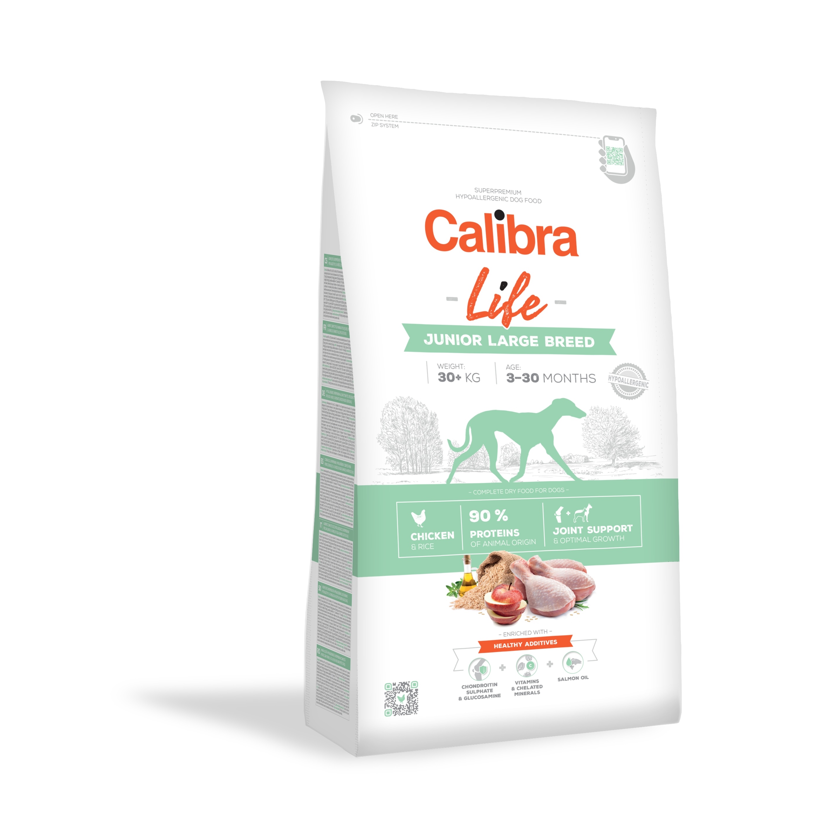 Calibra Dog Life Junior Large Breed Chicken 12 kg Obrázek