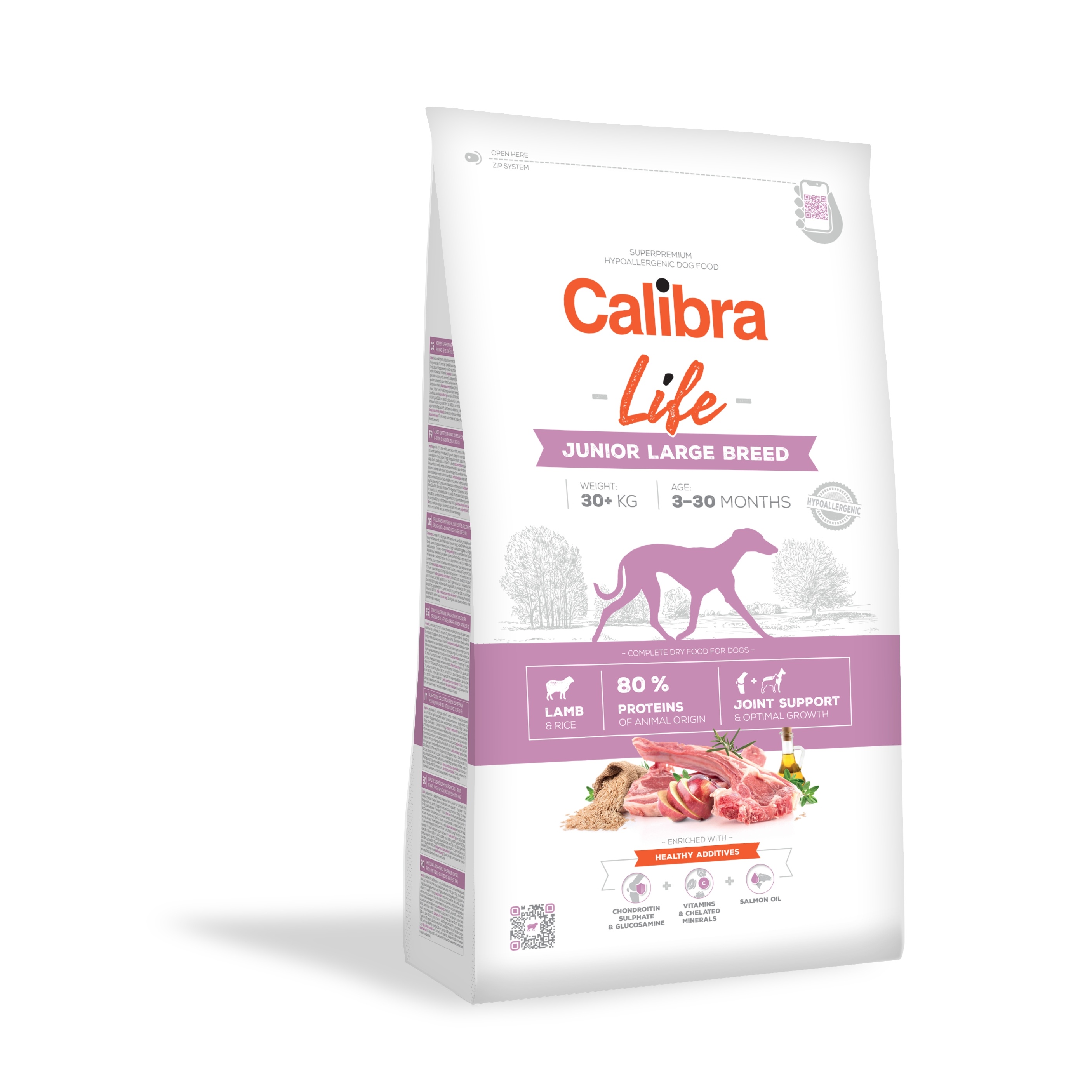 Calibra Dog Life Junior Large Breed Lamb 12 kg Obrázek