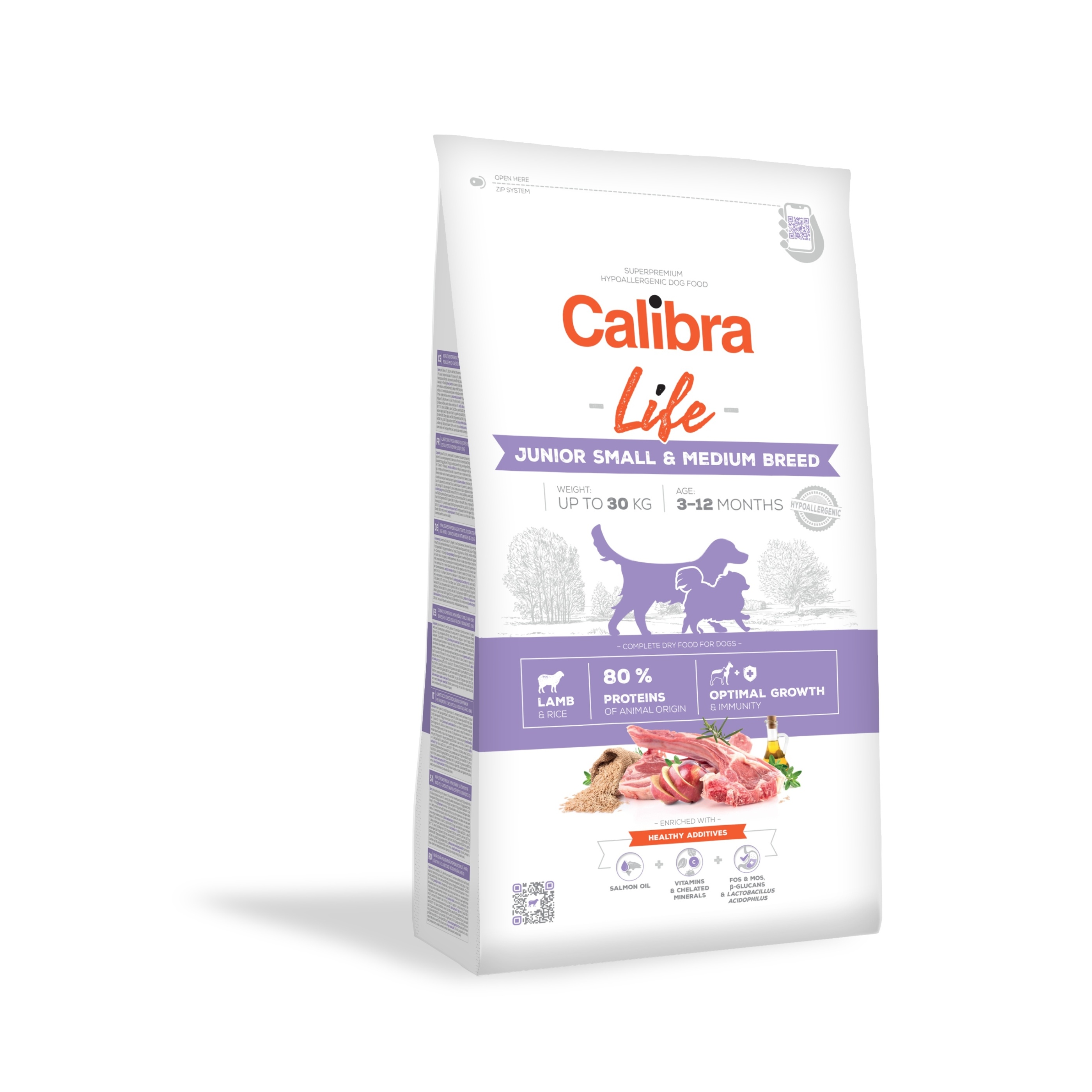 Calibra Dog Life Junior Small & Medium Breed Lamb 2,5 kg Obrázek