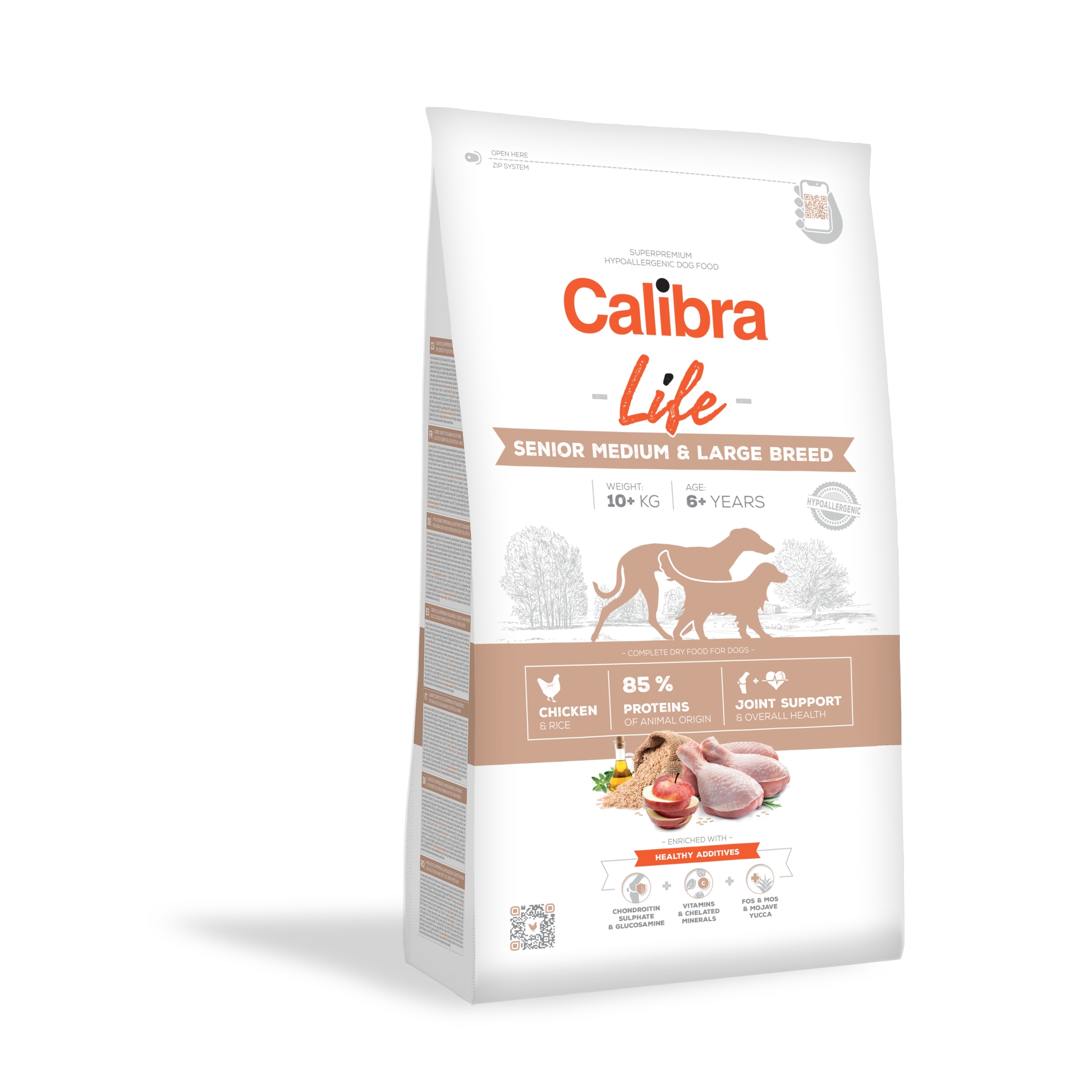 Calibra Dog Life Senior Medium & Large Chicken 12 kg Obrázek