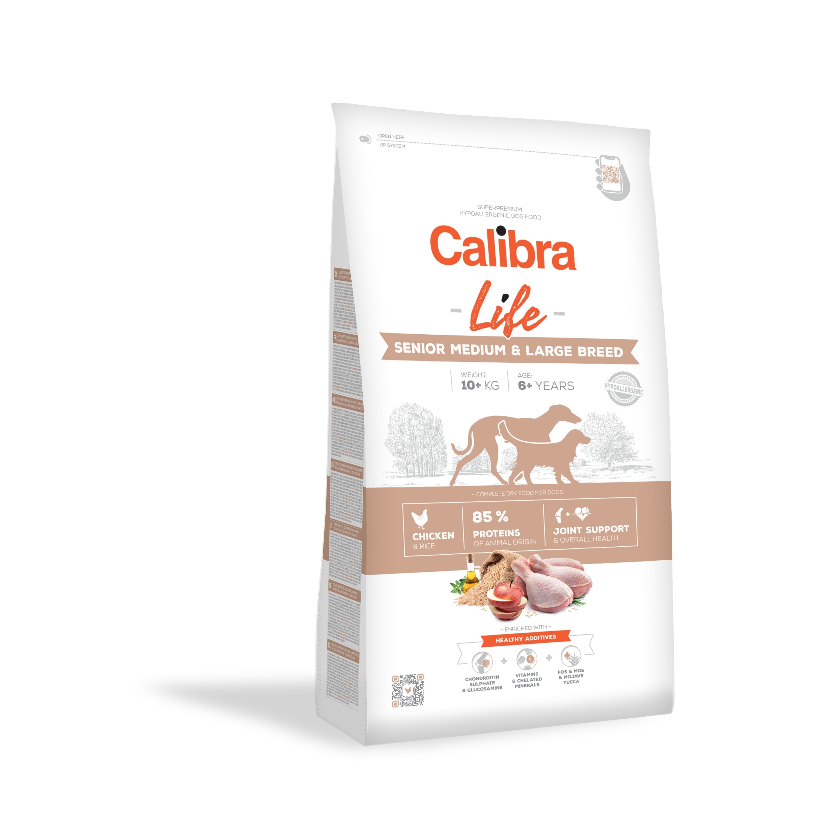 Calibra Dog Life Senior Medium & Large Chicken 2,5 kg Obrázek