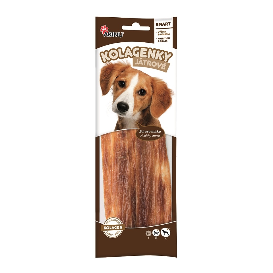 Akinu kolagen pásky s drůbežími játry 60g Obrázek