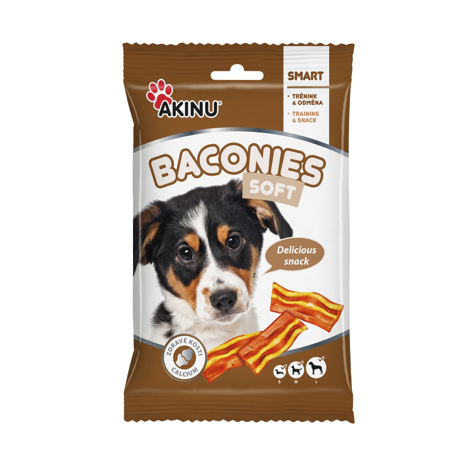 Akinu BACONIES slaninky pro psy 85g Obrázek