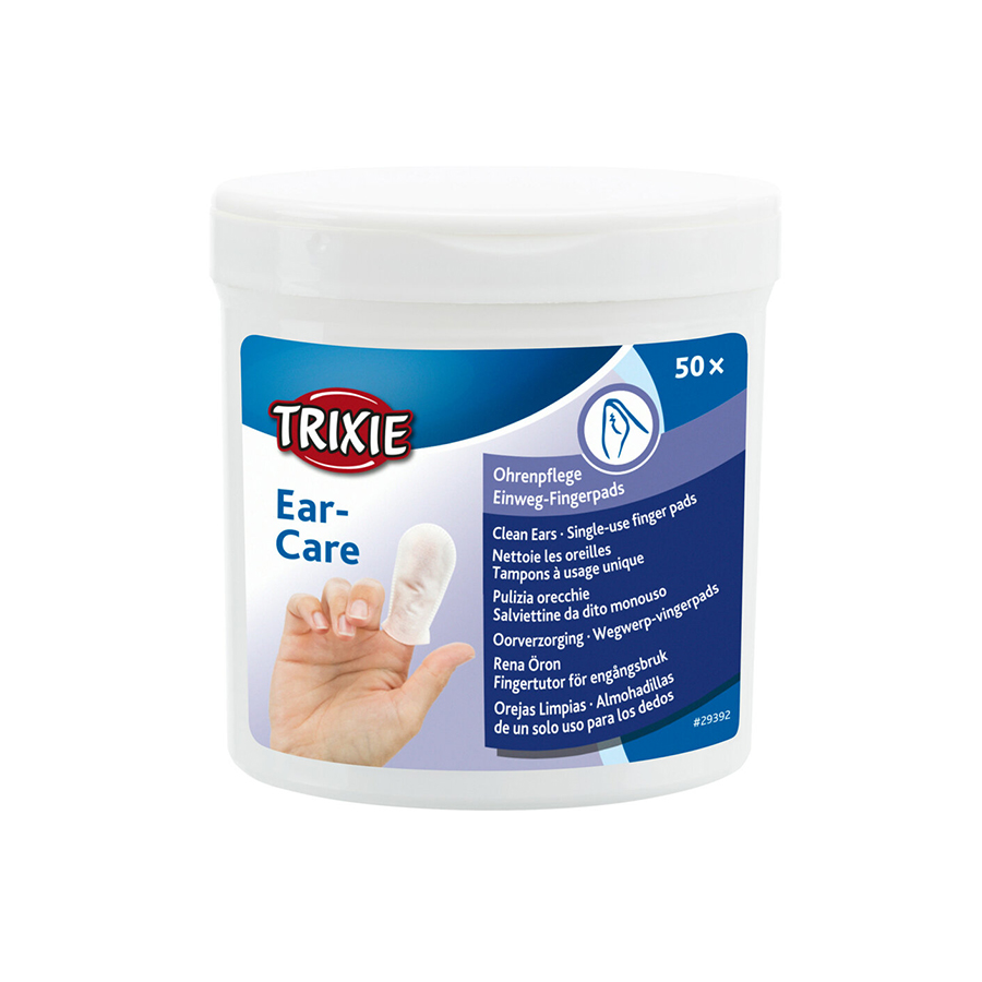 Trixie Ušní péče - jednorázové pečující návleky na prst, 50ks Obrázek