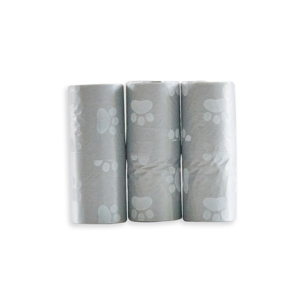 Akinu sáčky na psí exkrementy tlapky MIX barev 3x15ks Obrázek