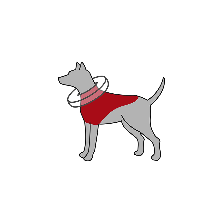 Trixie Ochranný nafuk.límec proti lízání a kousání ran L-XL66-78cm Obrázek