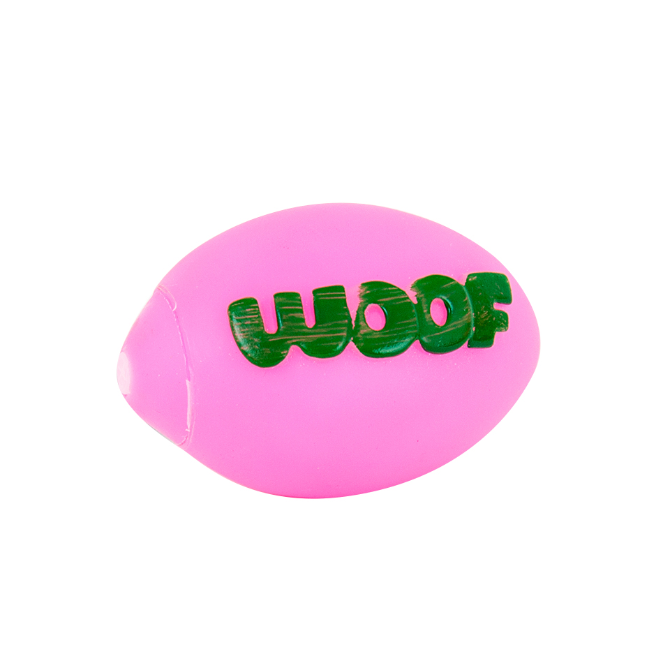 Akinu vinylová hračka pro psy míč WOOF 9 cm Obrázek