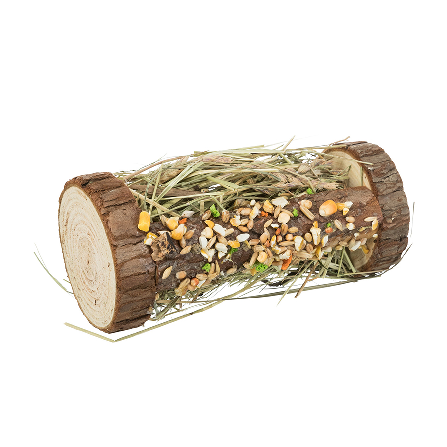 Trixie Dřevěná věž s horským lučním senem 13x17x13cm 110g Obrázek