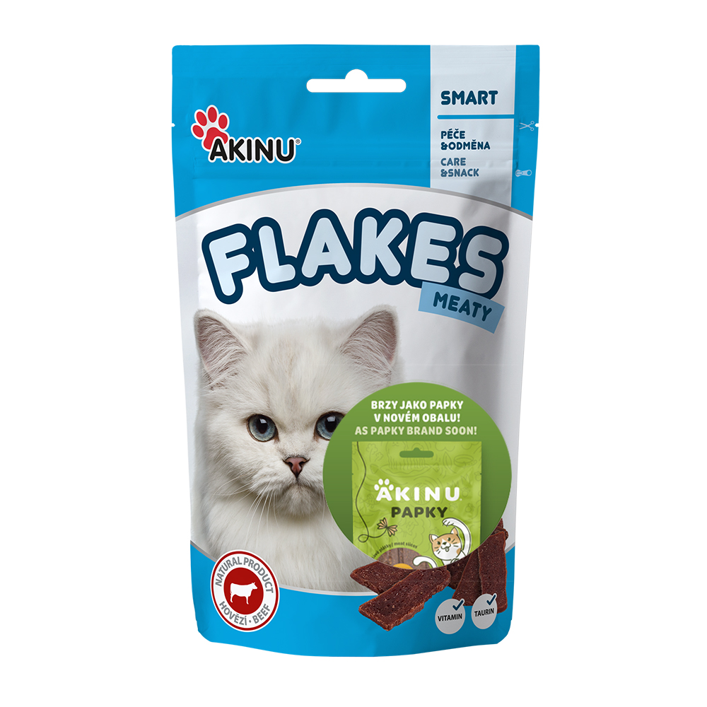 Akinu AK FLAKES masové plátky pro kočky 50g Obrázek