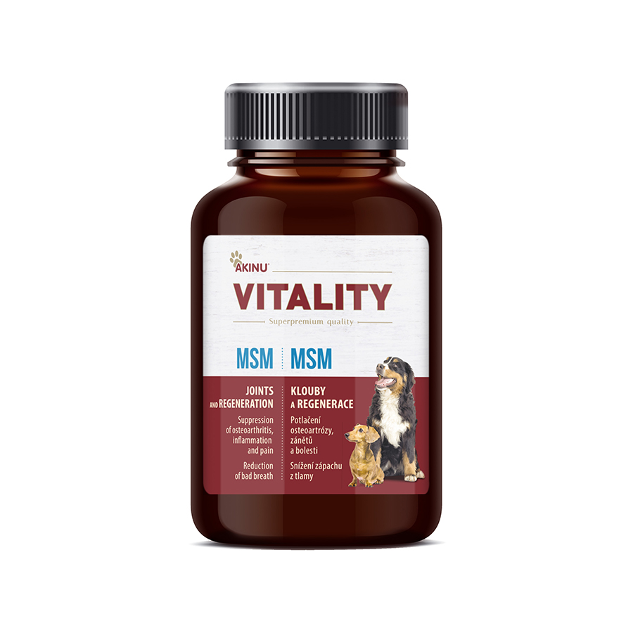 Akinu VITALITY MSM doplněk stravy pro psy 200 g Obrázek